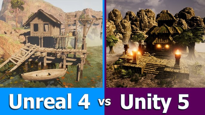Clean and professional comparison chart illustrating the different pricing models of Unity and Unreal Engine as of October 26, 2023.