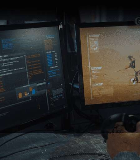 A stressed man with many hands reaching out to him