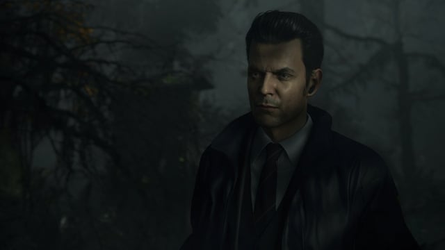 Another screenshot of Saga Anderson in the forest in Bright Falls.