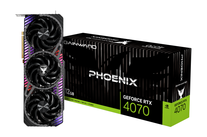 NVIDIA GeForce RTX 4070 graphics card for 1440p gaming, product shot