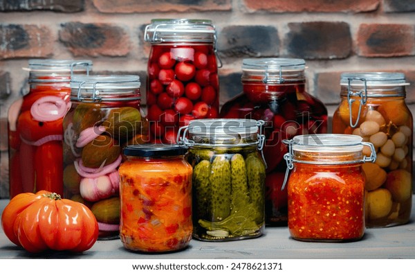 close-up mason jar filled with fermenting cabbage