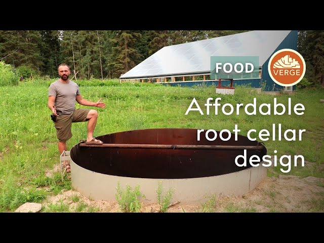 Image of shipping container root cellar
