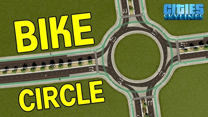 Schematic diagram illustrating optimal lane configurations for a roundabout
