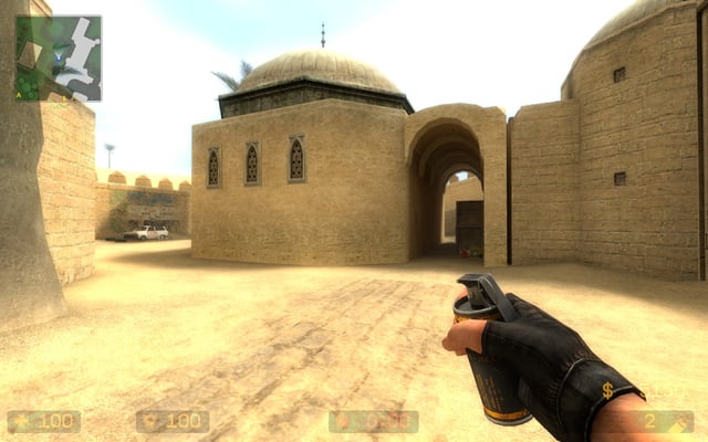 Counter-Strike: Source screenshot, zoomed-out tactical overhead view of de_dust2, highlighting key areas (long A, mid, bomb sites) with color-coded overlays, clean and schematic style, include specific callouts (e.g., 'xbox', 'catwalk', 'pit').