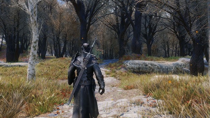 A comparison shot showcasing the dramatic difference in the texture and detail of the Throat of the World between vanilla Skyrim and Skyrim 2020 Remastered. The remastered version features more granular snow and more imposing rock formations.