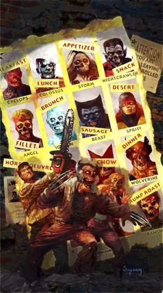 Gordon Freeman holding the Gravity Gun, levitating a sawblade menacingly.