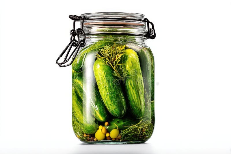 Freshly preserved cucumbers