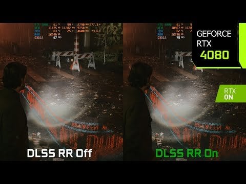 Another comparison of Saga Anderson and Alan Wake in their respective environments, highlighting the visual contrast between the orderly Mind Place and the chaotic Dark Place.