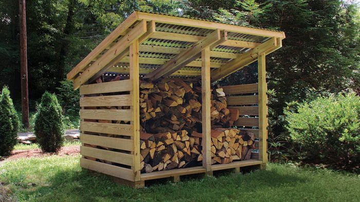 Sketched wood shed design blueprint