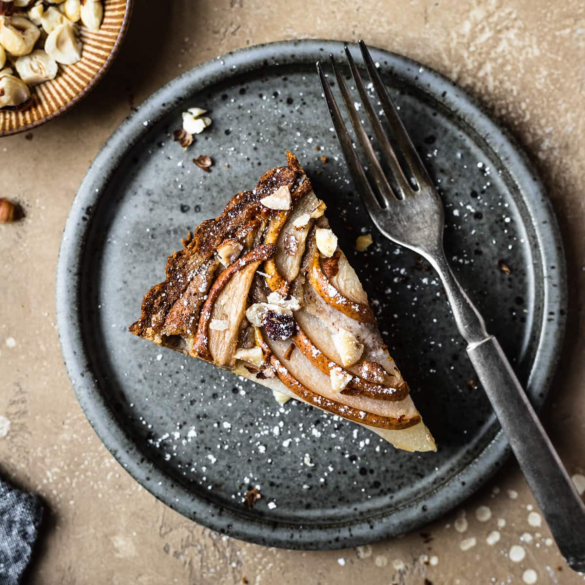 Toasted hazelnuts food processor ingredients