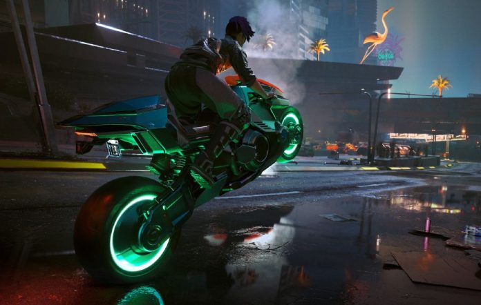 Cyberpunk 2077 screenshot of vehicular combat
