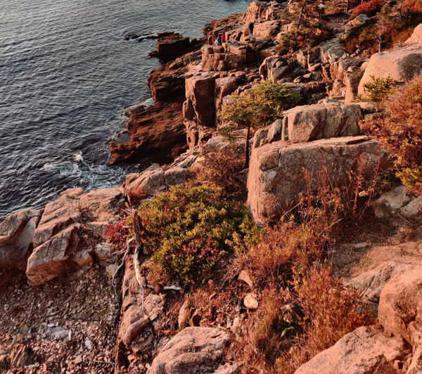 Sketching Cadillac Mountain at Sunset