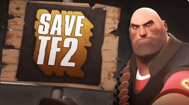 A desolate scene on 2Fort. The RED base is empty except for a single, lonely player.