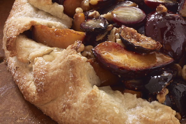 Close up of galette dough