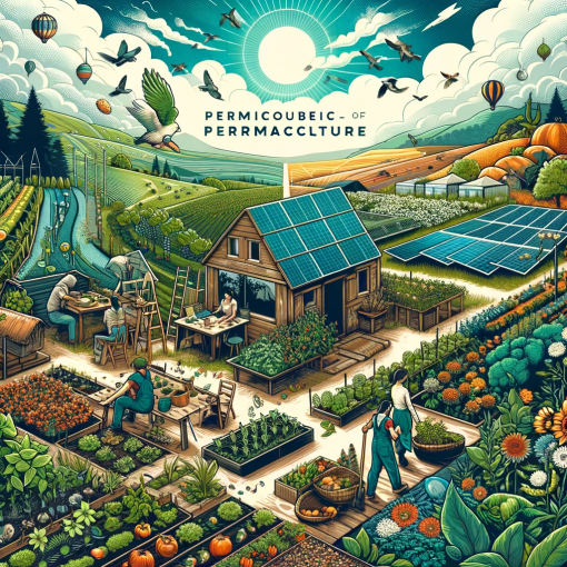 Ben is shown using a handsaw to repair a treehouse rope bridge, with a local resident observing and smiling. The alt text reads: