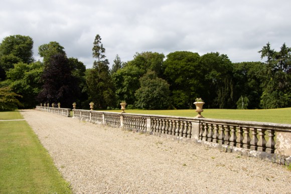 A terraced garden