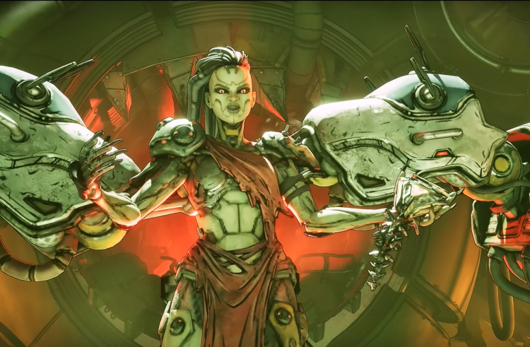 Image shows characters from the Borderlands 3 game.