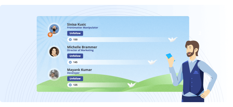 Prompt Marketer dashboard showing a customer satisfaction rate increase and the number of leads created after implementation.