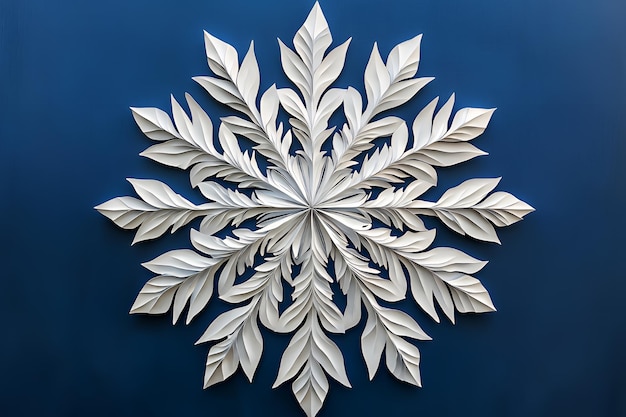 Overhead shot of a square piece of printer paper, the starting point for making a paper snowflake.