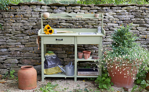 A cozy, inviting photo of a kitchen or garden that reflects the Better Homes and Harvests aesthetic
