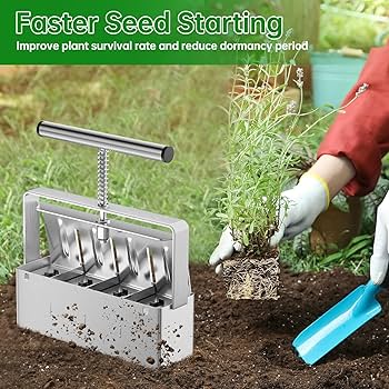 planting soil blocks in the garden