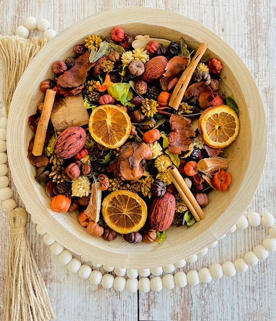 Various spices arranged on a wooden surface