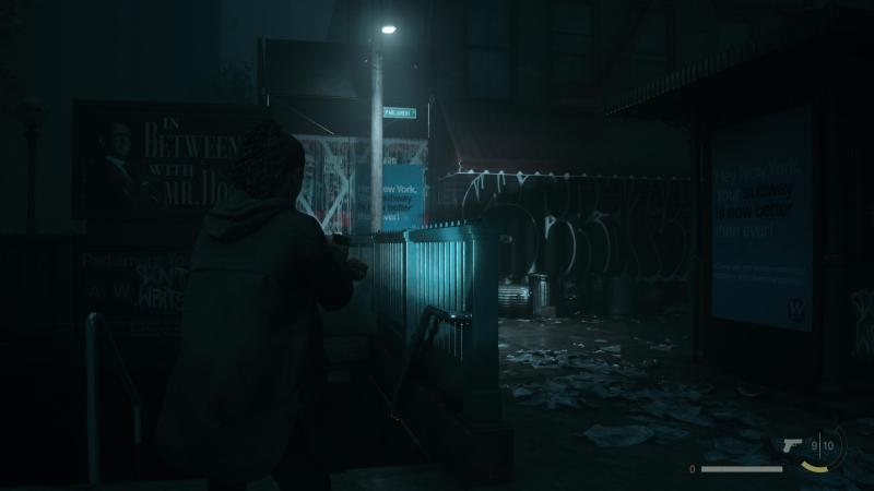A screenshot showcasing the detailed rain effects in Bright Falls, highlighting the atmosphere and realism of the game's environments.