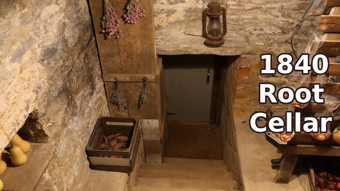 Diagram illustrating proper root cellar ventilation