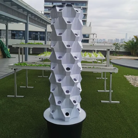 A pallet planter under construction, showing the landscape fabric being stapled into place