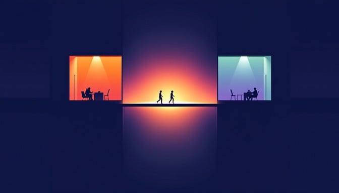 A line graph illustrating Sarah's increase in clients and decrease in time spent on social media after using Prompt Marketer.