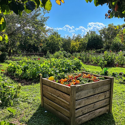 Garden compost bin