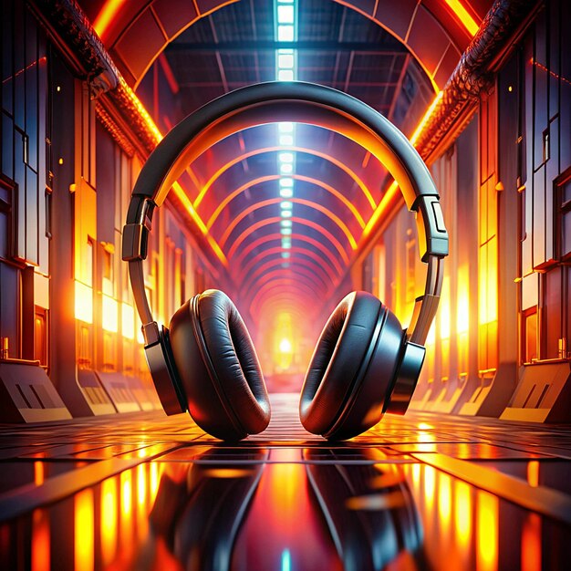 A dimly lit scene from Cyberpunk 2077, featuring a player character driving a vehicle, with subtle visual cues indicating the enhanced immersion provided by the headset's active noise cancellation.