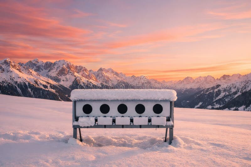 A person walking on the Happo Pond nature trail with snowshoes, surrounded by snow-covered trees