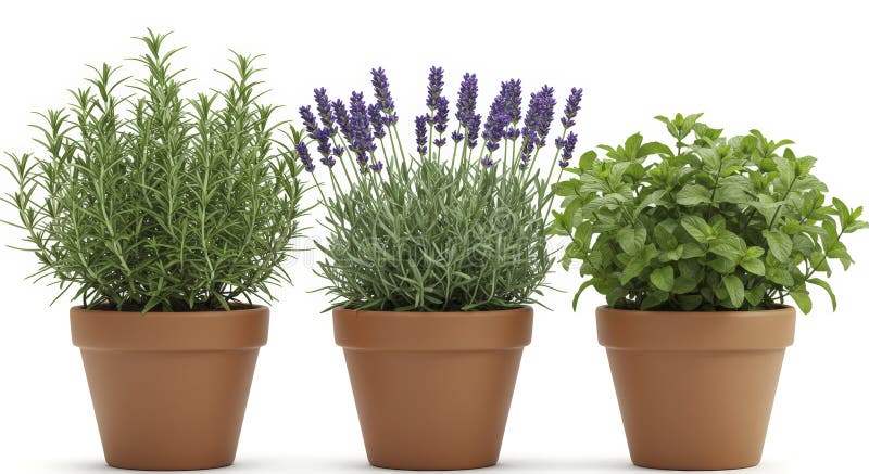 A medium shot of newly established lavender cuttings, with gentle misting spray applied. Use warm, soft light to highlight healthy growth.