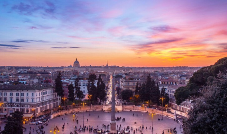 Sunset Over Rome