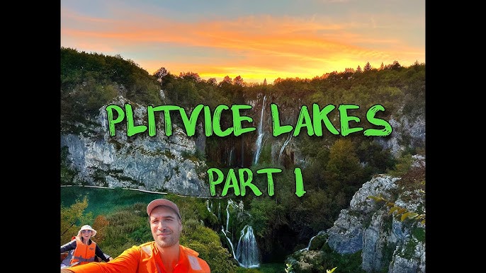 A boat gliding across Lake Kozjak, surrounded by the vibrant autumn foliage and reflecting the trees in the clear, turquoise water.