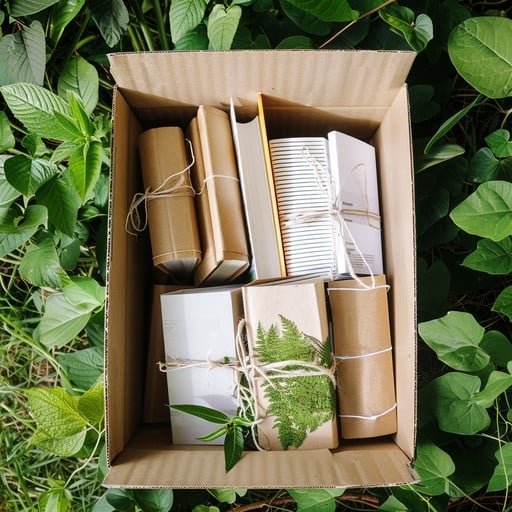 An unboxing video showcasing sustainable, plastic-free packaging and compostable shipping labels. This video highlights the brand's commitment to environmental responsibility from the moment the product arrives.