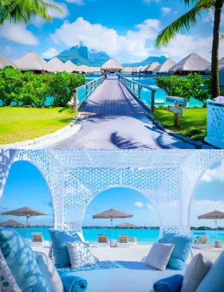 Sunset Overwater Bungalow in Bora Bora