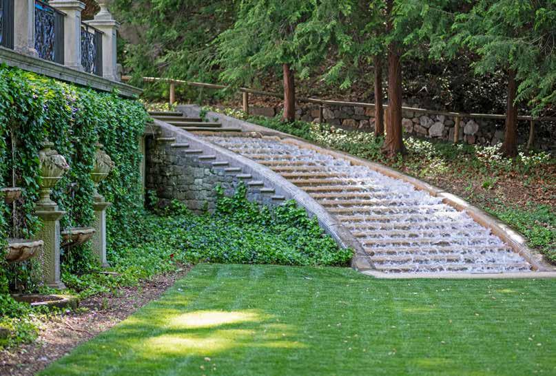 A quaint root cellar entrance nestled into a hillside.
