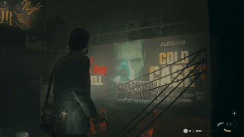 Alan Wake 2 GIF showcasing lighting