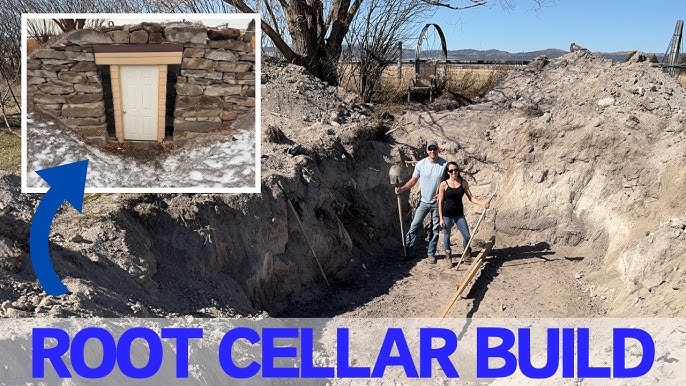 Image: A completed root cellar.