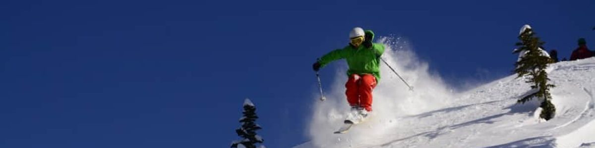 skiers on mountain slope
