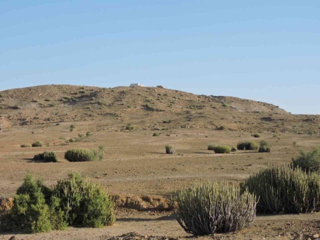 A desolate desert landscape