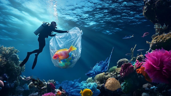 A photo of volunteers sorting and cleaning recovered artifacts on the deck of a research vessel, carefully brushing off sediment and documenting their findings.