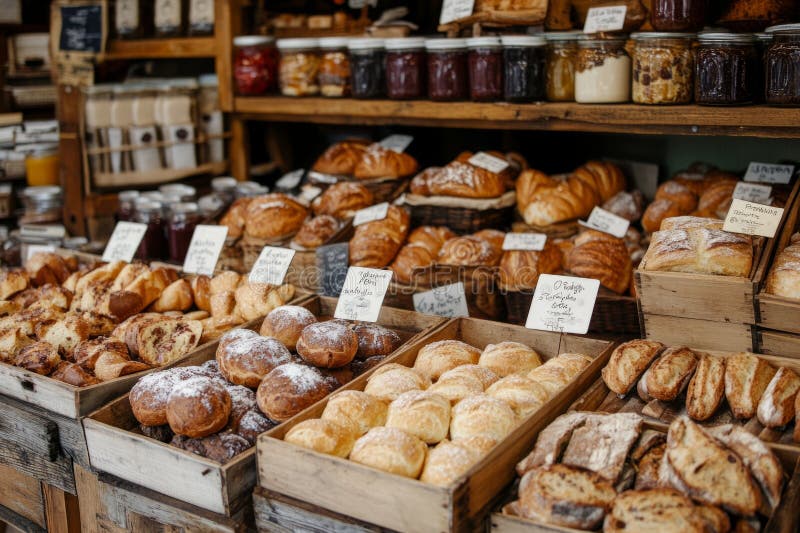 bakery items on a table
