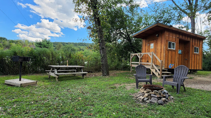 A campsite at Whispering Pines