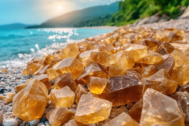 A wide shot of Pig Beach with pigs in the water, subtly showing responsible tourist behavior (e.g., tourists observing from a distance, not crowding the animals).