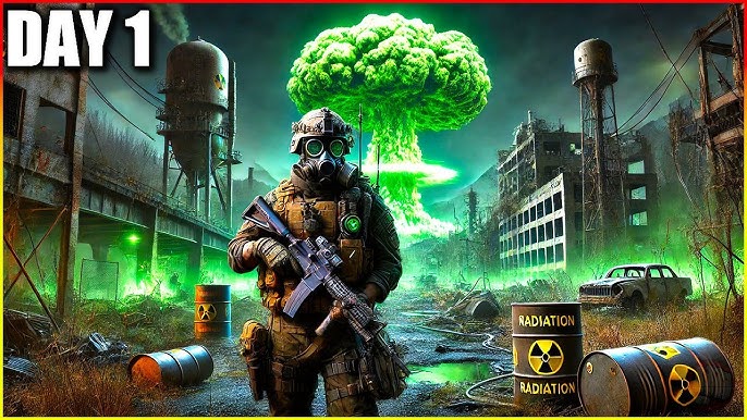 A group of Stalkers, clad in various pieces of scavenged gear, huddle around a campfire in a dimly lit area. The image conveys the sense of camaraderie and hardship experienced by those who dare to venture into the Zone.