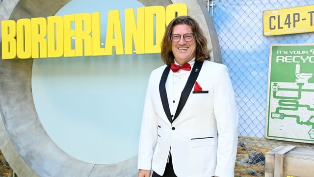 A split-screen image showing a pristine Sanctuary 3 from Borderlands on one side, contrasted with a distorted version overwhelmed with intrusive ads and purchase prompts, representing the potential impact of Take-Two's monetization strategies.