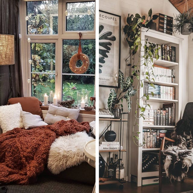 A reading nook featuring organic cotton textiles, upcycled items, and decor from local artisans.
